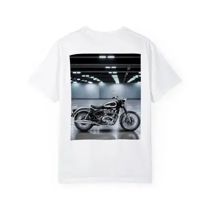 Royal Enfield Classic Black Motorcycle Indoor Studio