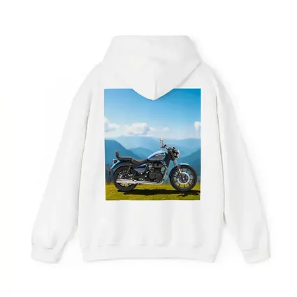 Royal Enfield Meteor Blue Mountain Landscape