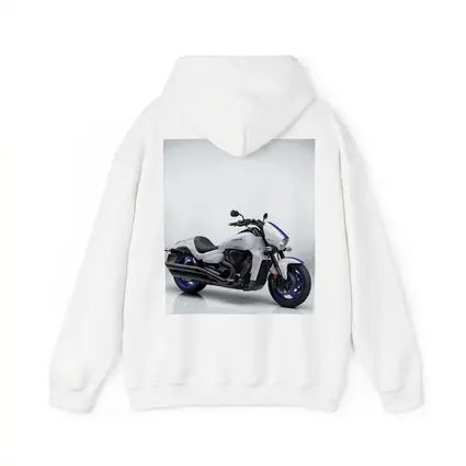 Suzuki Boulevard Cruiser Motorcycle White Blue