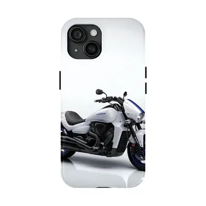 Suzuki Boulevard Cruiser Motorcycle White Blue