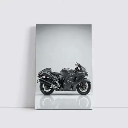 Suzuki Hayabusa Sport Bike Gray Studio