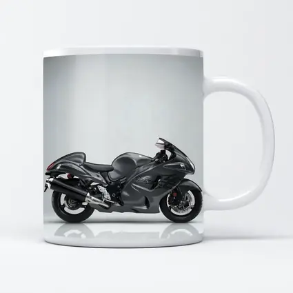 Suzuki Hayabusa Sport Bike Gray Studio