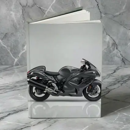 Suzuki Hayabusa Sport Bike Gray Studio