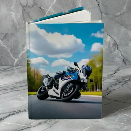 Suzuki GSX-R Sport Bike Blue Sky Road