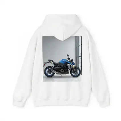 Suzuki Naked Bike Blue Motorcycle Indoor Setting
