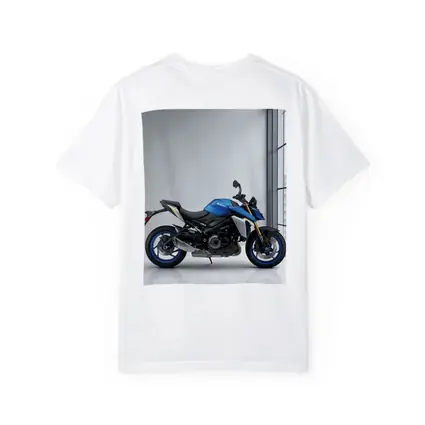 Suzuki Naked Bike Blue Motorcycle Indoor Setting