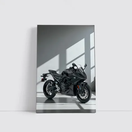 Suzuki Sport Bike Black Minimal Studio