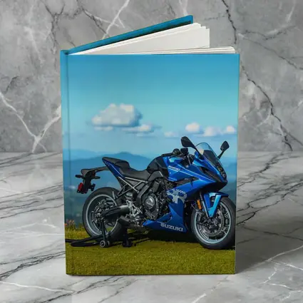 Suzuki GSX Superbike Blue Mountain Landscape