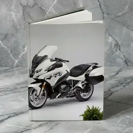 BMW R1250RT Touring Motorcycle White Studio