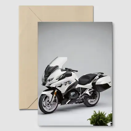 BMW R1250RT Touring Motorcycle White Studio