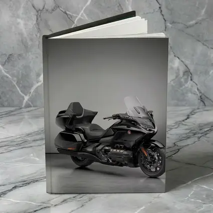 Honda Gold Wing Touring Motorcycle Gray Studio