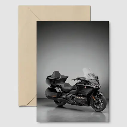 Honda Gold Wing Touring Motorcycle Gray Studio