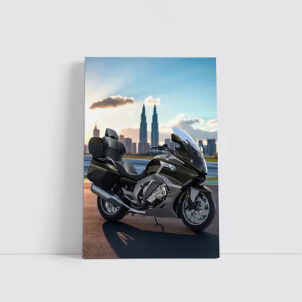 BMW K1600 GTL Touring Motorcycle City Skyline