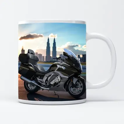 BMW K1600 GTL Touring Motorcycle City Skyline