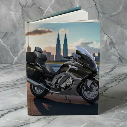 BMW K1600 GTL Touring Motorcycle City Skyline