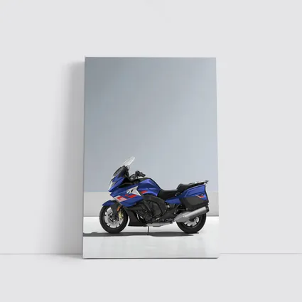 BMW Touring Motorcycle Blue Gray Studio
