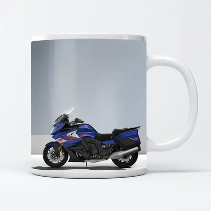 BMW Touring Motorcycle Blue Gray Studio