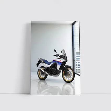Honda Africa Twin Adventure Motorcycle White Studio