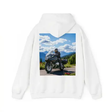 BMW Motorcycle Rider Mountain Road Scenic View