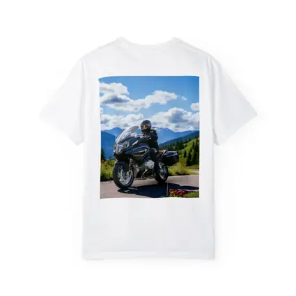 BMW Motorcycle Rider Mountain Road Scenic View
