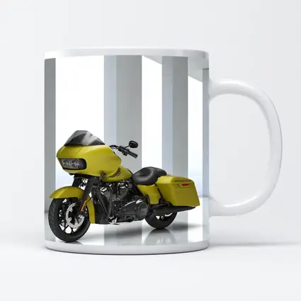 Harley Davidson Road Glide Yellow Studio Shot