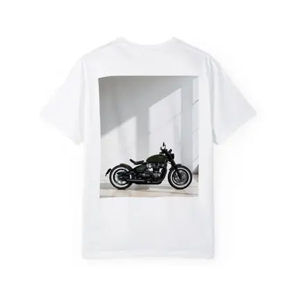 Triumph Bobber Green Motorcycle Minimal Studio