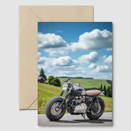 Triumph Bonneville Cafe Racer Green Hills