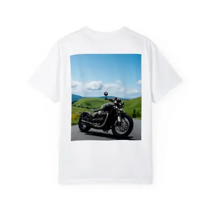 Triumph Bobber Black Motorcycle Green Hills