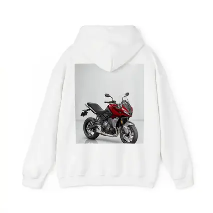 Red Triumph Tiger Sport Motorcycle White Background