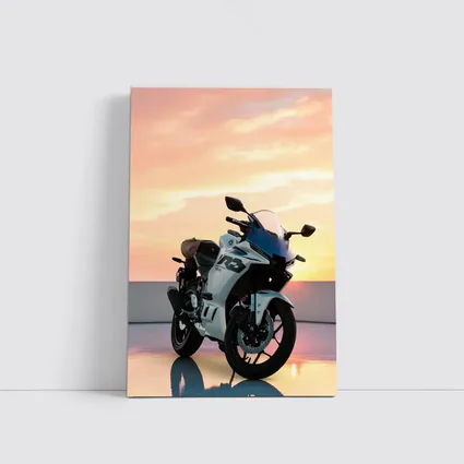 Yamaha R3 Sport Bike Sunset Sky