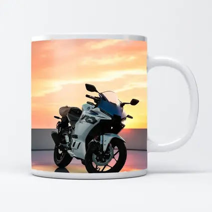 Yamaha R3 Sport Bike Sunset Sky