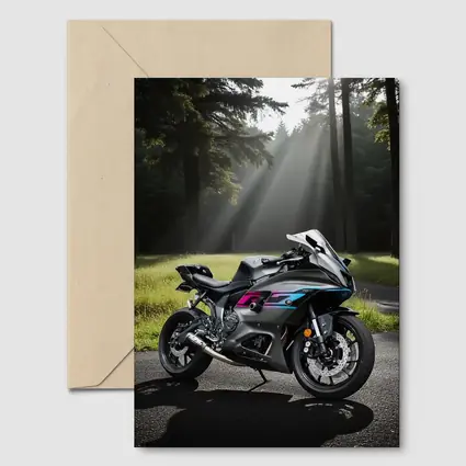Sport Bike Superbike Forest Misty Road
