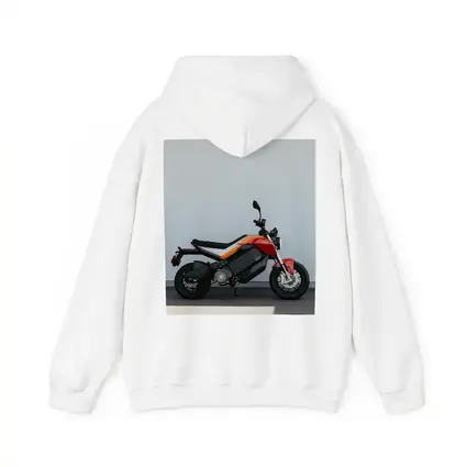 Zero Electric Motorcycle Red Orange Side Profile