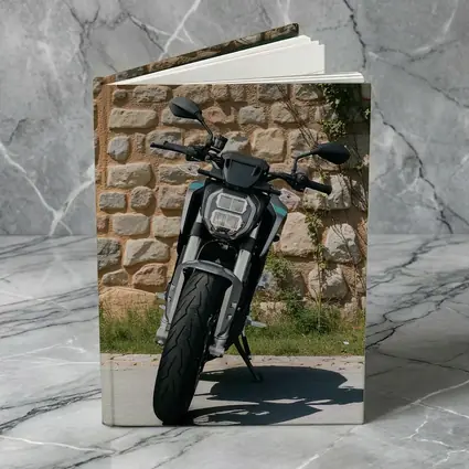 Naked Streetfighter Motorcycle Against Stone Wall