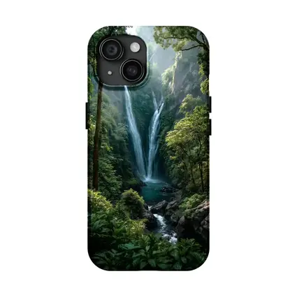 Tropical Waterfall Deep Jungle Forest