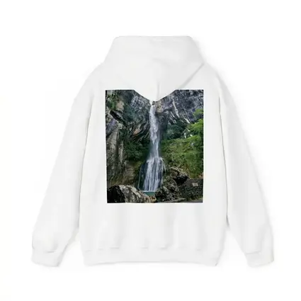 Tall Waterfall Cascading Down Rocky Cliffs