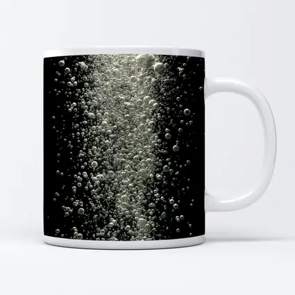 Underwater Air Bubbles Rising Dark Background