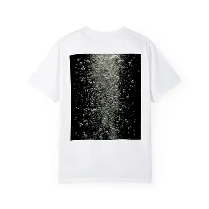 Underwater Air Bubbles Rising Dark Background