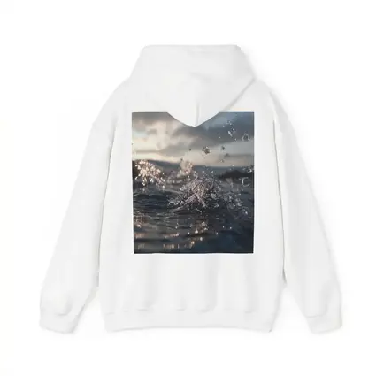 Ocean Wave Splash Dramatic Cloudy Sky