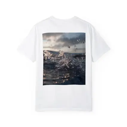 Ocean Wave Splash Dramatic Cloudy Sky
