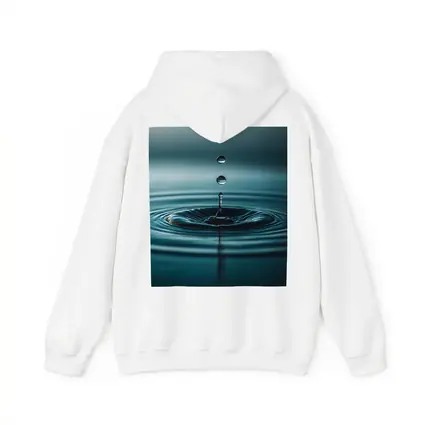 Water Drop Ripple Teal Blue Surface