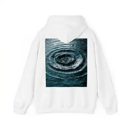 Water Ripple Circles Dark Teal Surface