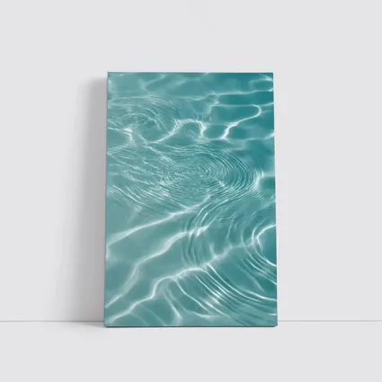 Clear Teal Pool Water Ripples Light Reflections