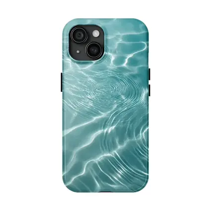 Clear Teal Pool Water Ripples Light Reflections