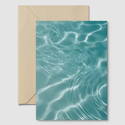 Clear Teal Pool Water Ripples Light Reflections
