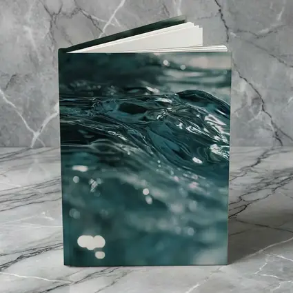 Close Up Teal Ocean Water Surface Ripples