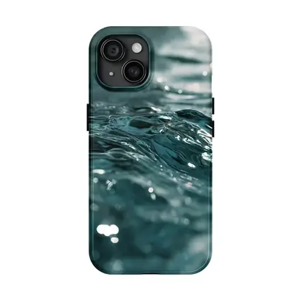 Close Up Teal Ocean Water Surface Ripples