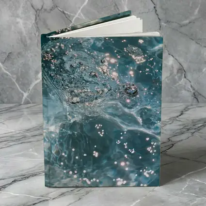 Clear Blue Water Surface with Sparkling Light