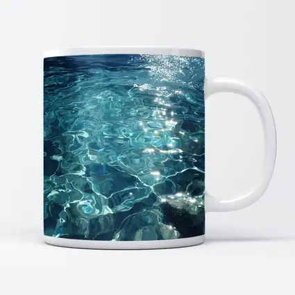Clear Turquoise Ocean Water Sunlight Reflections