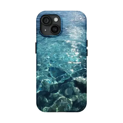 Clear Turquoise Ocean Water Sunlight Reflections